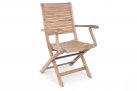 Składany fotel na taras z drewna teakowego MARYLAND