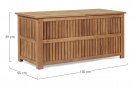 Skrzynia ogrodowa NOEMI z drewna akacji 130x55x59 cm