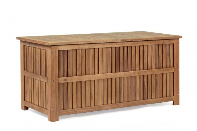 Skrzynia ogrodowa NOEMI z drewna akacji 130x55x59 cm