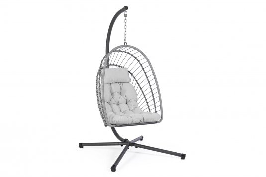 Kokon wiszący na stelażu stalowym ALGAR składany lina polipropylenowa