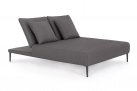 Ekskluzywne łóżko ogrodowe VIPER obicie Olefin grafitowy bizzotto