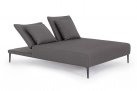 Ekskluzywne łóżko ogrodowe VIPER obicie Olefin grafitowy bizzotto