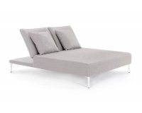 Ekskluzywne łóżko ogrodowe VIPER obicie Olefin beżowy bizzotto