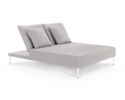 Ekskluzywne łóżko ogrodowe VIPER obicie Olefin beżowy bizzotto