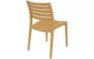 Sztaplowane krzesło ogrodowe kolor PIASKOWY z polipropyleny ARES 