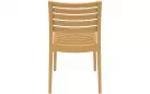 Sztaplowane krzesło ogrodowe kolor PIASKOWY z polipropyleny ARES 