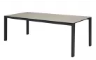 stół 220 cm aluminiowy czarne nogi blat ceramiczny