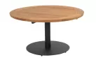 Stół ogrodowy okrągły blat teak na jednej nodze SABA 130 4SO  / noga antracyt