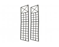 Krata ścienna na rośliny pnące TRAJANO metalowa kolor brąz metaliczny