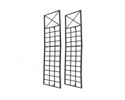 Krata ścienna na rośliny pnące TRAJANO metalowa kolor brąz metaliczny