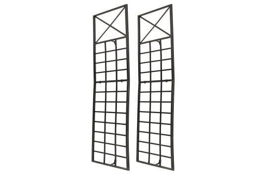 Krata ścienna na rośliny pnące TRAJANO metalowa kolor brąz metaliczny