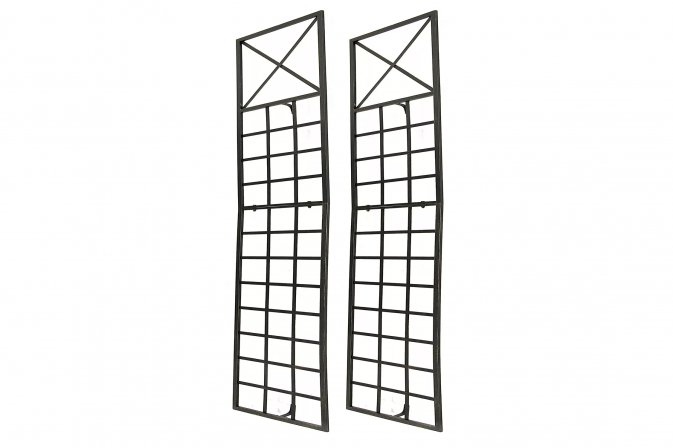 Krata ścienna na rośliny pnące TRAJANO metalowa kolor brąz metaliczny