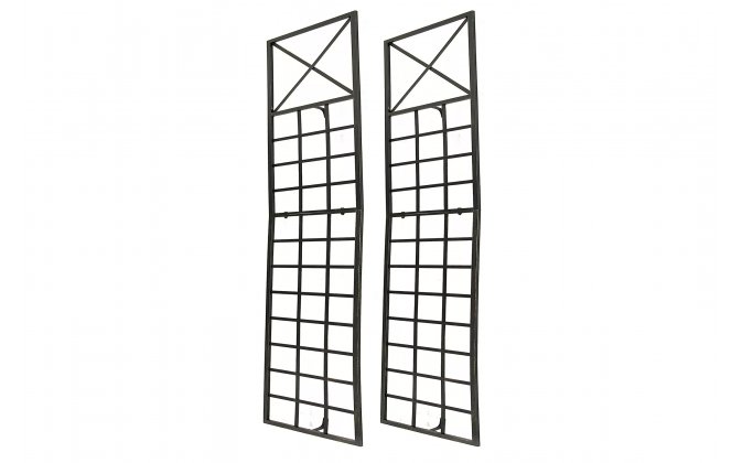 Krata ścienna na rośliny pnące TRAJANO metalowa kolor brąz metaliczny