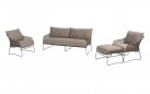 Meble wypoczynkowe na taras MORETTI brązowobeżowe 4SO