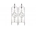 2x trelisa ogrodowa kolor brąz metaliczny z ornamentem wys 105 cm BHURA 