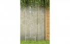 2x Biały antyczny trelisa ogrodowa z ornamentem wys 105 cm BHURA 