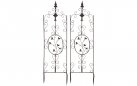 2x trelisa ogrodowa kolor brąz metaliczny z ornamentem wys 105 cm BHURA 