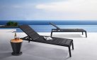 Leżak grafitowy aluminiowy na taras EMOTI higold