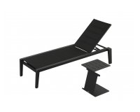 Leżak grafitowy aluminiowy na taras EMOTI higold