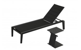 Leżak grafitowy aluminiowy na taras EMOTI higold
