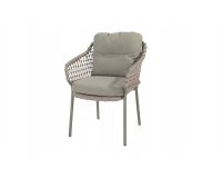 Szataplowane krzesło ogrodowe JURA 4SO oliwkowe z liną polipropylenową