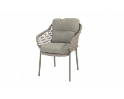 Szataplowane krzesło ogrodowe JURA 4SO oliwkowe z liną polipropylenową