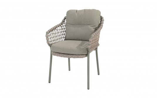 Szataplowane krzesło ogrodowe JURA 4SO oliwkowe z liną polipropylenową Szataplowane krzesło ogrodowe JURA 4SO oliwkowe z liną polipropylenową