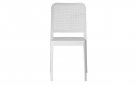 Białe sztaplowane krzesło CATANIA z poliporpylenu sztaplowane