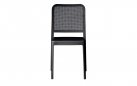 Czarne sztaplowane krzesło CATANIA z poliporpylenu sztaplowane