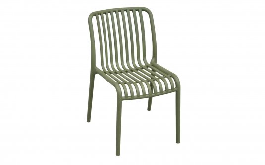 Oliwkowe sztaplowane krzesło TRAPANI polipropylenowe Oliwkowe sztaplowane krzesło TRAPANI polipropylenowe