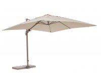 Parasol z noga boczną SARAGOZZA 3x3 bezowy pochylany