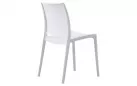 Sztaplowane krzesło ogrodowe z tworzywa sztucznego BIAŁE