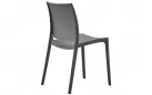 Sztaplowane krzesło ogrodowe z tworzywa sztucznego GRAFITOWE