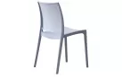 Sztaplowane krzesło ogrodowe z tworzywa sztucznego JASNOSZARE