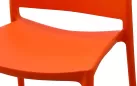 Sztaplowane krzesło ogrodowe z tworzywa sztucznego POMARAŃCZOWE