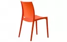 Sztaplowane krzesło ogrodowe z tworzywa sztucznego POMARAŃCZOWE
