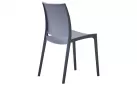 Sztaplowane krzesło ogrodowe z tworzywa sztucznego SZARE