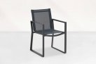 Grafitowe ekskluzywne krzesło ogrodowe aluminiowe PRIMAVERA Life