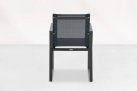 Grafitowe ekskluzywne krzesło ogrodowe aluminiowe PRIMAVERA Life