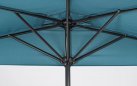 Półparasol przyścienny 2,7 m KALIFE niebieski mechanizm korbkowy