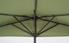 Półparasol przyścienny 2,7 m KALIFE oliwkowy mechanizm korbkowy
