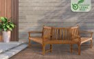 Półokrąła ławka wokółdrzewna KENN 250 cm z drewna teakowego
