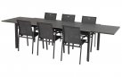 Grafitowy stół ogrodowy rozkładany 220-340 z ceramicznym blatem CALIFORNIA Hartman