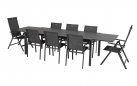 Grafitowy stół ogrodowy rozkładany 220-340 z ceramicznym blatem CALIFORNIA Hartman