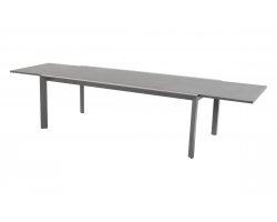 Grafitowy stół ogrodowy rozkładany 220-340 z ceramicznym blatem CALIFORNIA Hartman