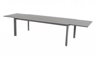 Grafitowy stół ogrodowy rozkładany 220-340 z ceramicznym blatem CALIFORNIA Hartman