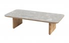 Ekskluzywna stolik kawowy tarasowy z drewna teak LUCAS 4SO blat ceramiczny