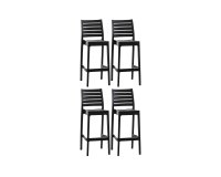 4x Sztaplowany hoker ARES z polipropylenu BRĄZOWEGO sztaplowany