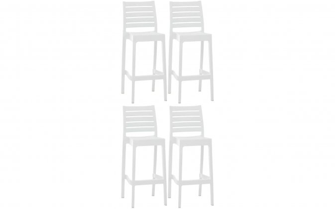 4x Sztaplowany hoker ARES z polipropylenu BIAŁEGO sztaplowany