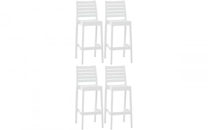 4x Sztaplowany hoker ARES z polipropylenu BIAŁEGO sztaplowany